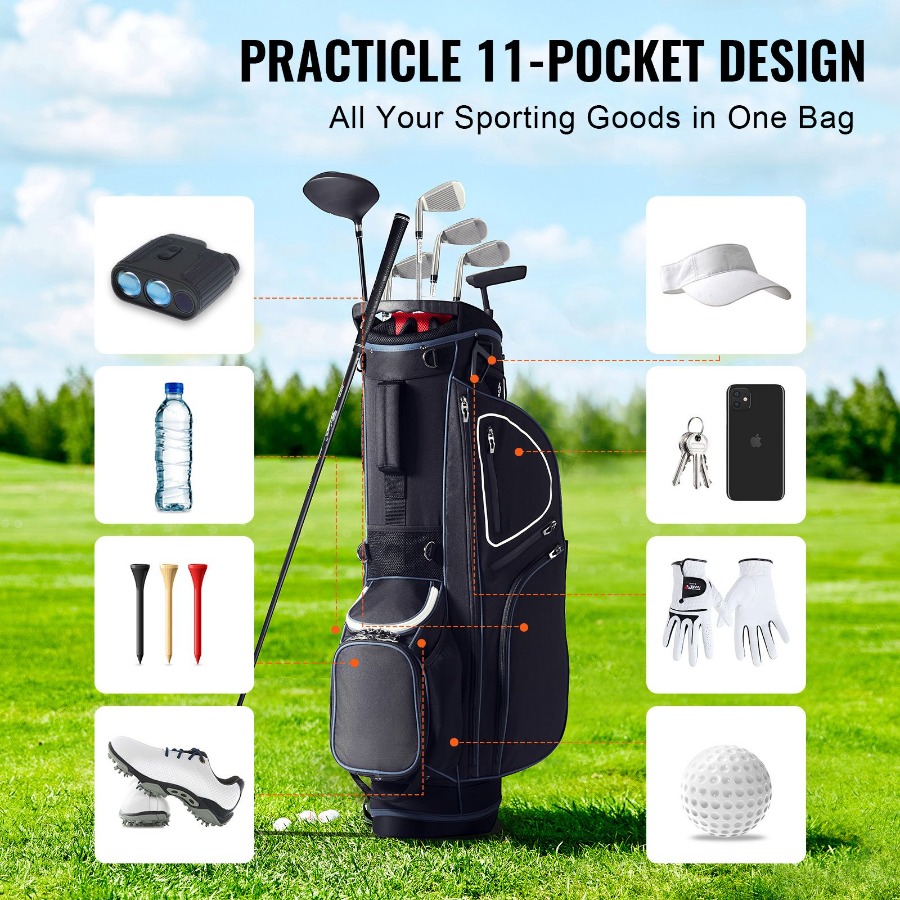 Borsa da golf con divisorio su - Golf Bag Stand Cart recensione e prezzo