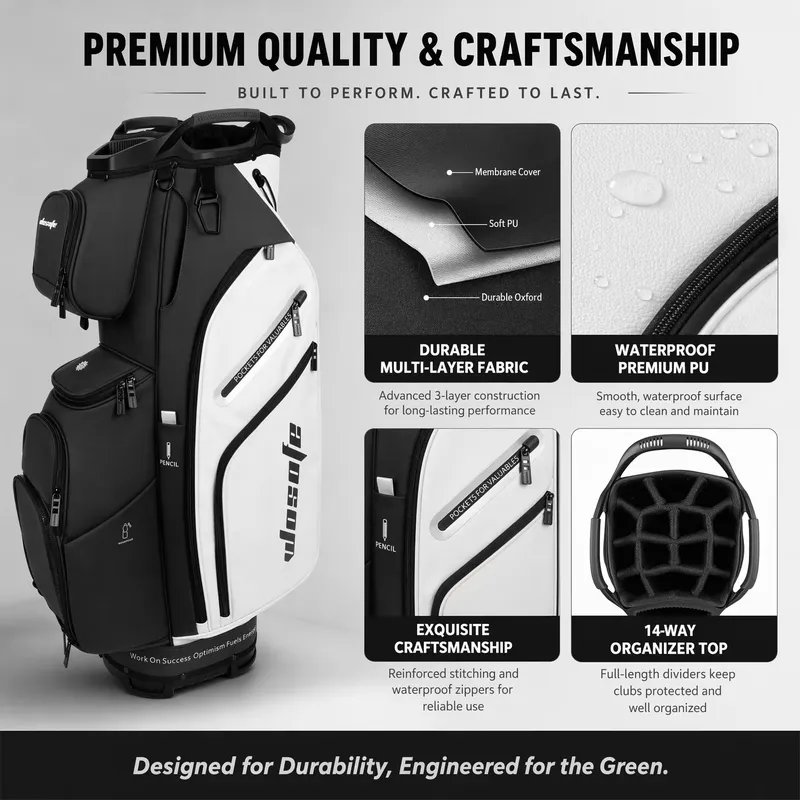 Borsa da Golf Wosofe a 14 Scom - Golf Bag Stand Cart recensione e prezzo