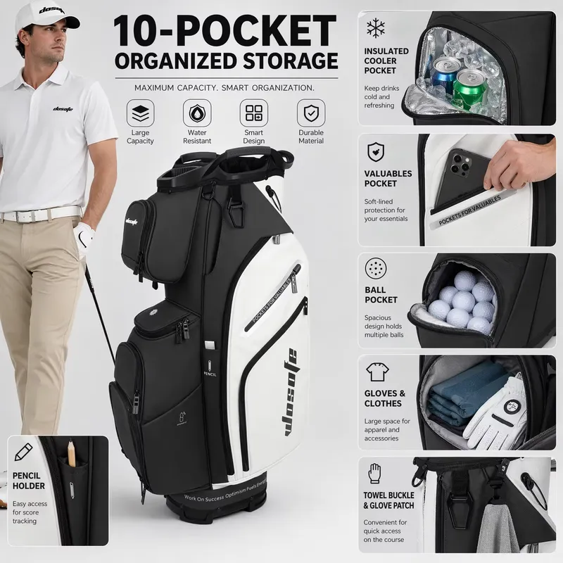 Borsa da Golf Wosofe a 14 Scom - Golf Bag Stand Cart recensione e prezzo